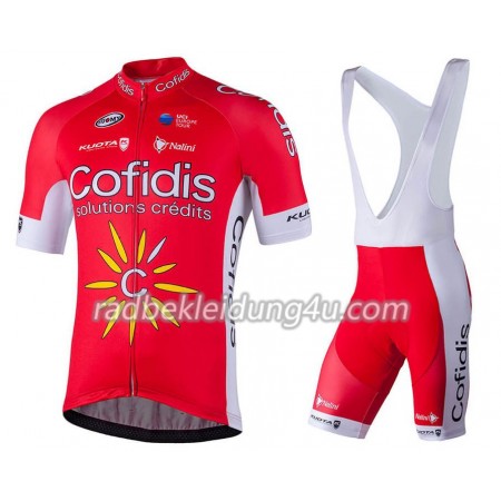 Set Kurzarmtrikot + Trägerhose 2018 Cofidis Pro Team N001 